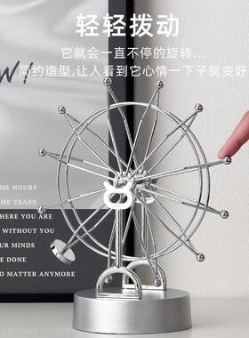 简约现代客厅电视柜酒柜装饰品摆件创意旋转摩天轮摆设高级感礼物
