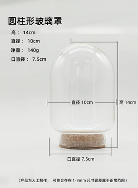 diy玻璃罩软木塞纪念品装饰摆件