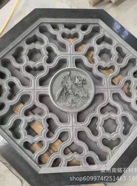 汉白玉石雕浮雕壁画入户玄关背景别墅中式背景墙画祠堂浮雕影壁墙