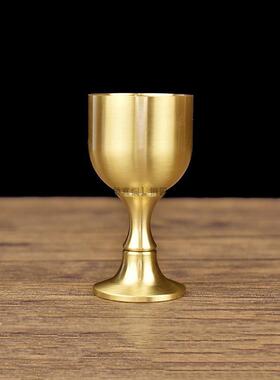 采购产品全铜酒杯，纯铜高脚杯，覆古古董大，中，小酒杯套，工艺