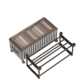 Under-bed storage box with wheels transparent dustproof household finishing storage clothes storage box large capacity foreign trade wholesale
