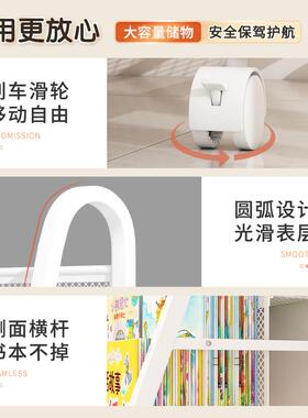 儿童书架家用地阅读区绘本架置多层架玩具收纳架物落KVX宝宝简易