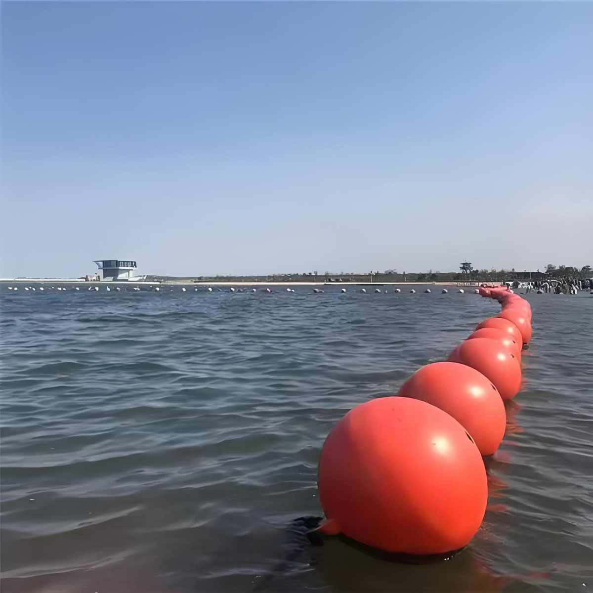 海面航道球形浮体隔离警示滚塑浮球耐腐蚀海洋标志1.5mPE塑料浮球 - 图3