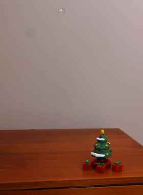 圣诞桌面氛围小摆件树脂圣诞树中控台车上新车礼物车内装饰品摆件