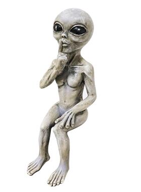 跨境外星人摆件装饰品家居户外摆件设计装修UFO庭院创意外星人