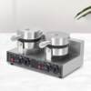 Double-head waffle oven, commercial waffle maker, heart-shaped electric heating pancake machine, commercial waffle maker, electromechanical pancake stall manufacturer