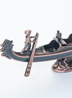 威尼斯船锌合金模型 3D立体家居金属工艺品客厅摆件旅游纪念礼品