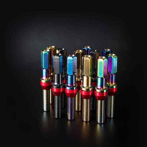 一体式螺栓28mm M12 x 1.5 M14 x 1.5 / 1.25适用德系轮胎螺母 - 图0