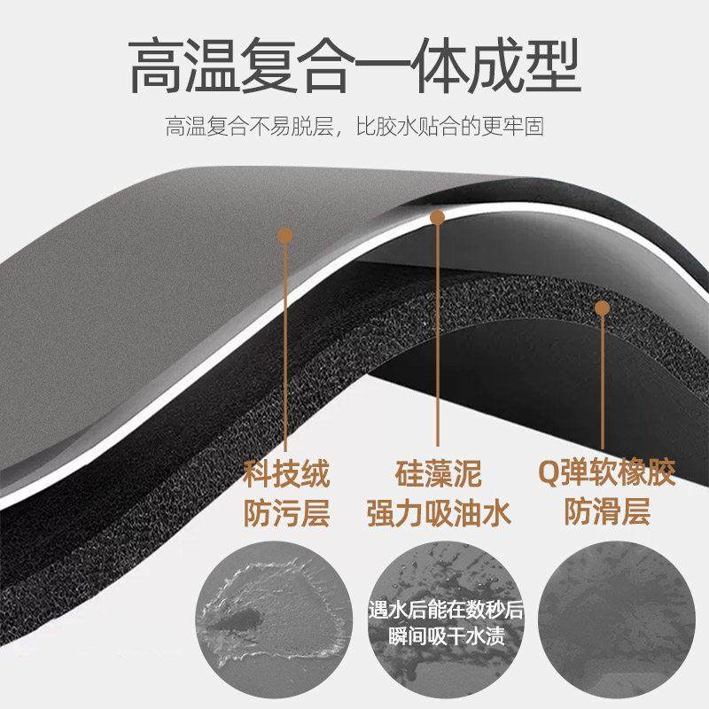 法式厨房地垫防滑防油可擦免洗地毯防水专用脚垫免清洗硅藻泥垫子,淘宝优惠券,粉丝福利购,淘宝优惠卷