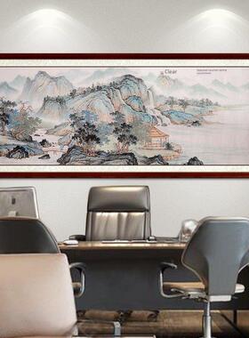 上德堂富春山家居画客厅装饰画中国画山水画办公室挂画手绘正宗风