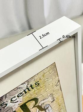 纽约客拼图1000片相框500片金属画框3djp拼图框70×50x75裱框定制