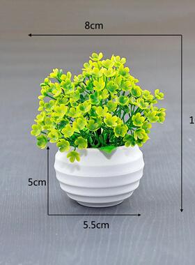 仿真绿植盆栽桌面橱窗装饰造景小摆件樱雪球人造假花塑料盆景