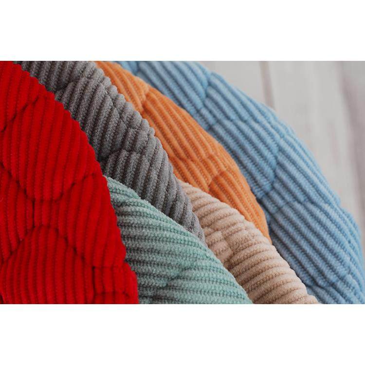 圆登櫈子套罩圆凳四季通用园圆形座套坐垫保护软饭店餐厅时尚条绒