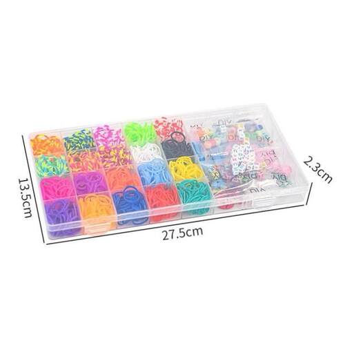 1 Box Rubber Loom Bands Elastic Band for DIY Bracelet Set - 图2