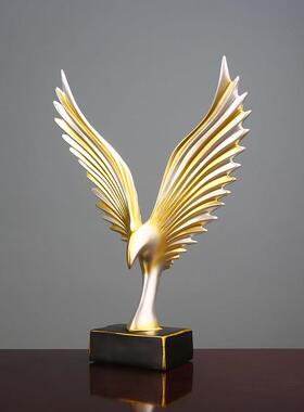 大鹏展翅摆件客厅玄关书房书柜电视柜办公室桌面高档装饰工艺品