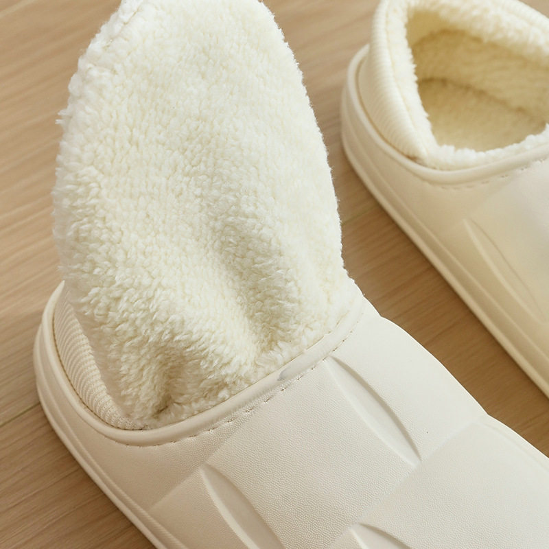 防水家居花瓣棉鞋女秋冬季保暖情侣厚底包跟外穿加绒加厚月子拖鞋,淘宝优惠券,粉丝福利购,淘宝优惠卷
