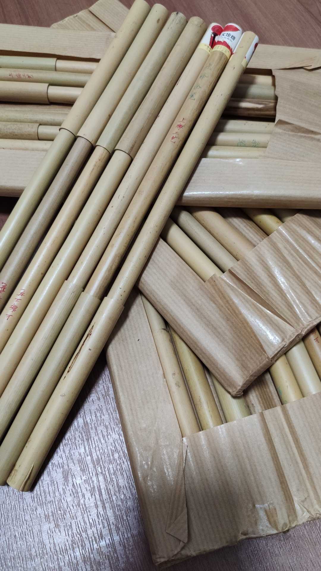 未使用含 KZY1906 10本 筆 宇宙中楷 上海工芝 火炬牌 注册商棕 中国