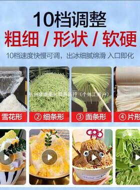 韩版雪花冰机摆摊商用全自动绵绵冰制冰机刨冰机器沙冰淇淋雪花机
