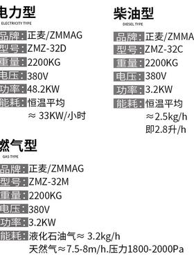 正麦柴油型32盘旋转炉热风炉面包点心糕点电烤箱烘焙烤炉电加热