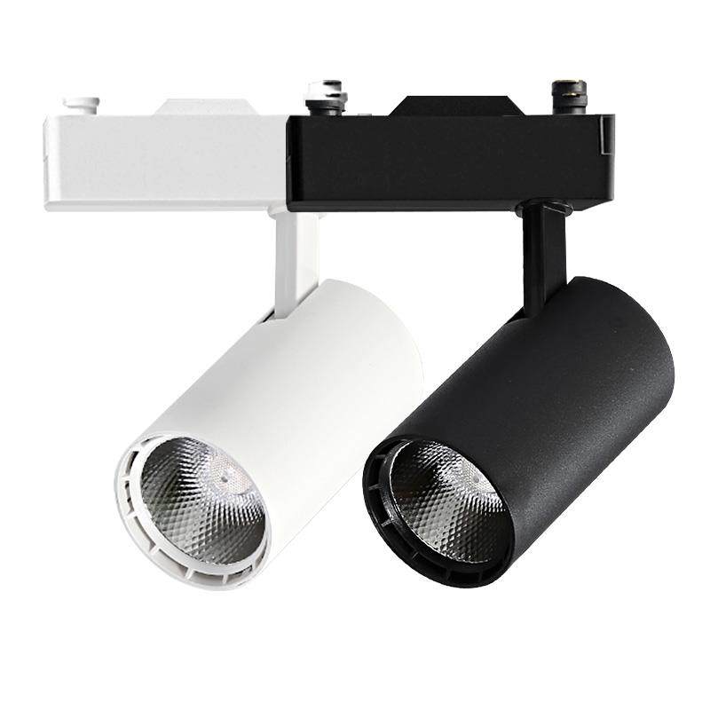 led轨道射灯背景墙服装店铺商用超亮节能cob导轨灯三线明装筒射灯,淘宝优惠券,粉丝福利购,淘宝优惠卷