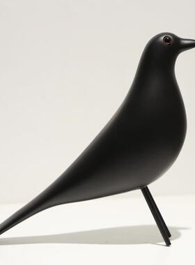 正品简约伊姆斯艺小鸟摆件工品摆设前台树柜子开 装业脂鸽子企鹅