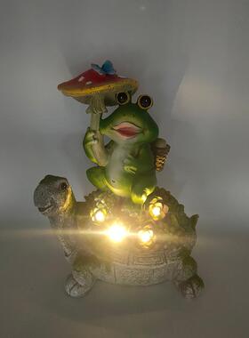 亚园马逊户外太阳能多肉园乌龟雕像脂树工艺品动物林花庭211118院