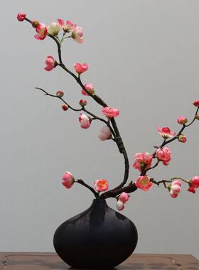 新中式仿真梅花腊梅假花绢花手工插花套装桌面摆放装饰品花艺摆件