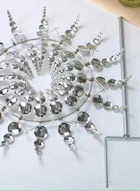 跨境爆款 铁艺金属风车 户外庭院地插装饰 风向标 田园捕风器