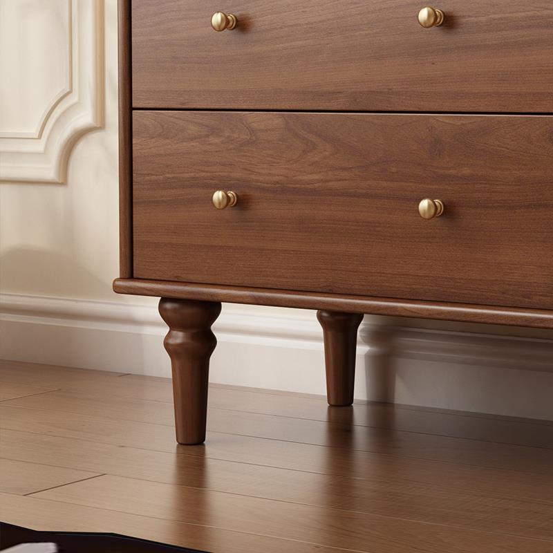 全实木斗柜收纳柜中古风靠墙置物五斗卧室床尾柜新款覆古储物六斗 - 图3