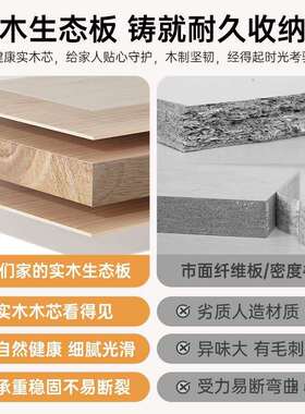 实木书物柜储体小户型客厅沙发边几侧边WTB柜柜带门床头一矮柜窄