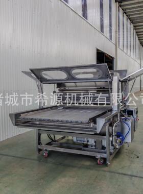 米果巧克力生产线威化饼巧克力涂层设备全自动草莓巧克力涂层
