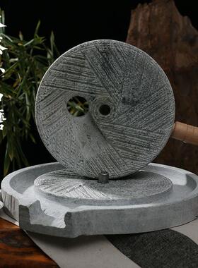 家用小石磨石磨盘天石头打磨体然验手生磨豆浆原态雕刻aFjH5BI7工