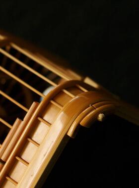 精品名家尤卫国纯手工精工制作方形老玉竹蝈蝈笼圆形玉竹鸣虫笼子
