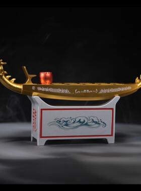 端午节龙舟摆件家居合金龙舟创意摆件中式端午龙舟摆件工艺品摆件