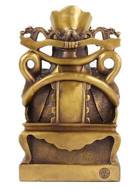 杨记号铜文财神摆件大星佛像铜财帛君财神爷开业开张文财神礼品
