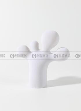 现代简约创植绒意脚丫柜电视柜客厅桌面摆轻奢酒风软装家居饰TD46