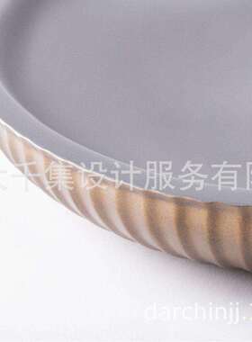 大千集现风格诧寂肌理果盘花器摆件样板间家居展厅装饰品