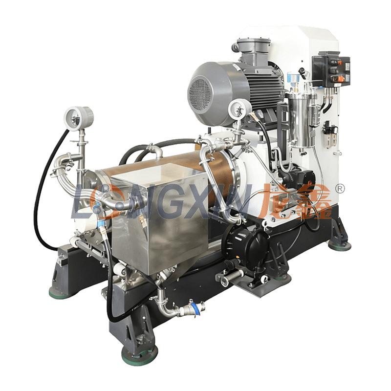 Longxin Intelligent Equipment WSP-JE50 horizontal all-purpose sand mill is suitable for automotive coatings, anti-corrosion coatings, coil steel