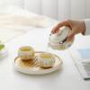 Wenbai Hu Dunhuang Baoxianghua Kuai Ke travel cup teapot hand-held teapot portable travel tea set ink set Dunhuang Bao