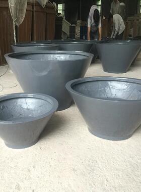玻璃钢花盆商场花缸步行街美陈花箱市政户外花钵组合厂家直销