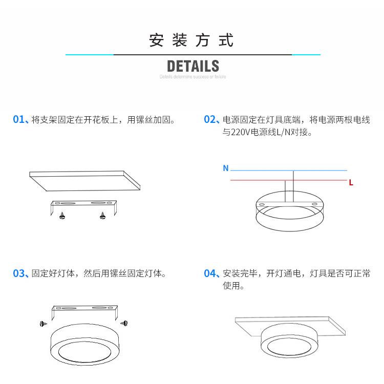 明装led小射灯展示柜台3W5W10W酒柜免开孔走廊天花灯吸顶超薄筒灯 - 图2