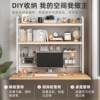 Desk storage rack with grid tabletop organizer rack student computer desk multi-layer hole board storage shelf book