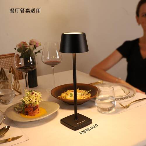 新款直销复古酒吧氛围台灯卧室床头书灯阅读护眼充电台灯创意led - 图2