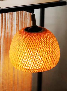 新品铁艺麻绳台灯 家居装饰台灯工艺品 竹编铁艺台灯卧室灯