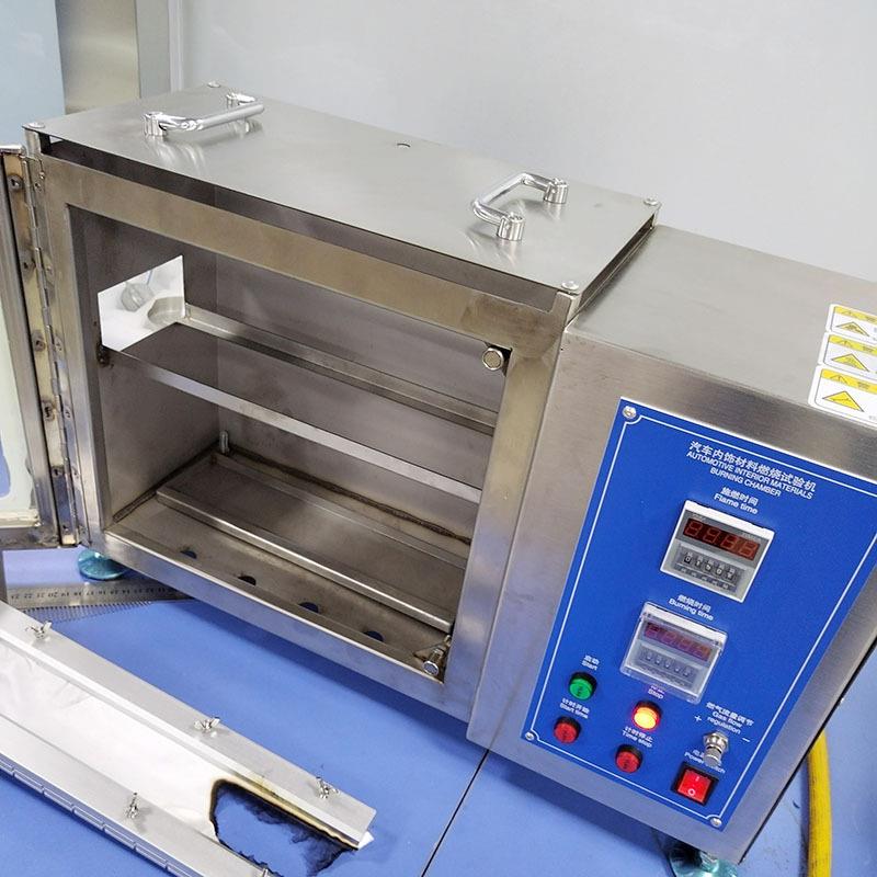 Automotive interior combustion test machine integrated chassis plastic material combustion instrument ready-made automatic ignition gas supply