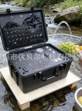 便携式应急净水机 400L/H 太阳能供电 智能冲洗 户外救援直饮设备
