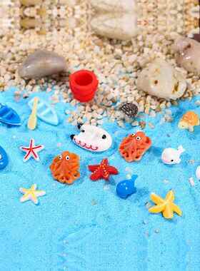 沙滩城堡摆件微景观装饰品地中海风格海洋场景造景小摆件饰品