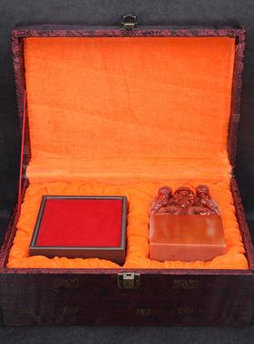 高档寿山石大彷号印章 玺九龙印玉大印 传国玉章玺书法印摆件篆刻