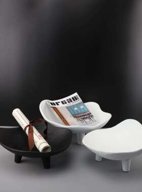 现代简约复古果盘树脂托盘摆件茶几客厅卧室玄关样板房家居装饰品