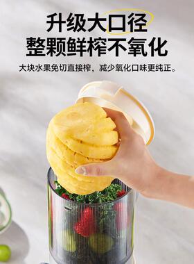 蓝宝榨汁机家用渣汁分离全自动小型大口径原汁机果汁机烹饪料理机